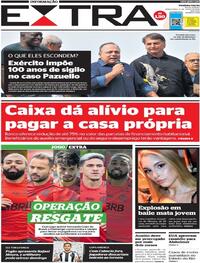 Capa do jornal Extra 08/06/2021