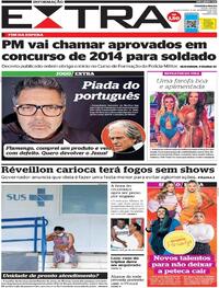 Capa do jornal Extra 08/12/2021