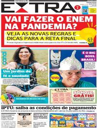 Capa do jornal Extra 10/01/2021