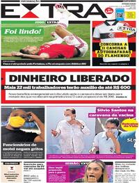 Capa do jornal Extra 11/02/2021