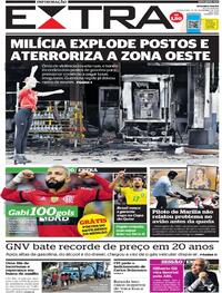 Capa do jornal Extra 12/11/2021