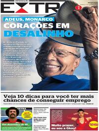 Capa do jornal Extra 12/12/2021
