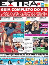 Capa do jornal Extra 14/11/2021
