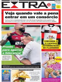 Capa do jornal Extra 15/02/2021
