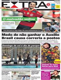 Capa do jornal Extra 15/11/2021