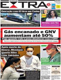 Capa do jornal Extra 15/12/2021