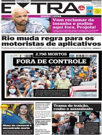 Capa do jornal Extra 17/03/2021