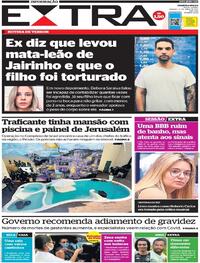 Capa do jornal Extra 17/04/2021