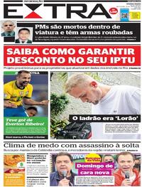 Capa do jornal Extra 18/06/2021