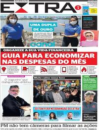Capa do jornal Extra 18/07/2021