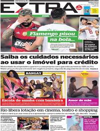Capa do jornal Extra 18/10/2021