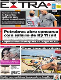 Capa do jornal Extra 18/12/2021