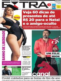 Capa do jornal Extra 19/12/2021