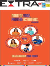 Capa do jornal Extra 20/02/2021