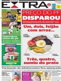 Capa do jornal Extra 20/08/2021