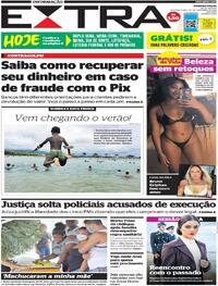 Capa do jornal Extra 20/12/2021