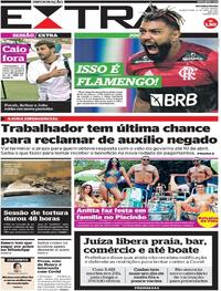 Capa do jornal Extra 21/04/2021