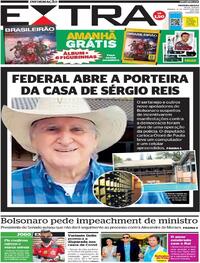 Capa do jornal Extra 21/08/2021