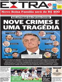 Capa do jornal Extra 21/10/2021