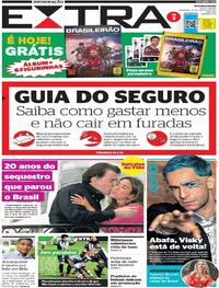 Capa do jornal Extra 22/08/2021