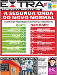 Capa do jornal Extra 23/03/2021
