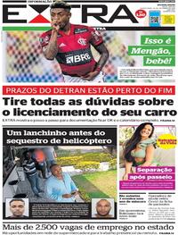 Capa do jornal Extra 23/09/2021