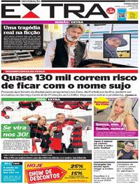 Capa do jornal Extra 23/10/2021