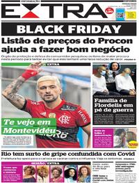 Capa do jornal Extra 24/11/2021