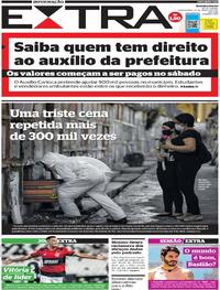 Capa do jornal Extra 25/03/2021