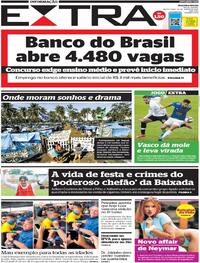 Capa do jornal Extra 25/06/2021