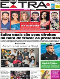 Capa do jornal Extra 25/12/2021