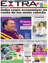 Capa do jornal Extra 26/01/2021