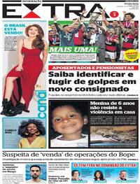 Capa do jornal Extra 26/04/2021