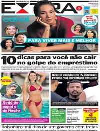 Capa do jornal Extra 26/09/2021