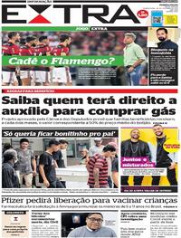Capa do jornal Extra 28/10/2021