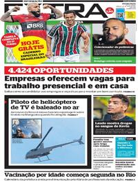 Capa do jornal Extra 29/05/2021