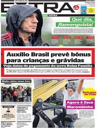 Capa do jornal Extra 29/10/2021