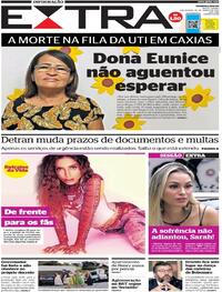 Capa do jornal Extra 30/03/2021