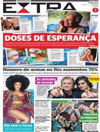 Capa do jornal Extra 31/01/2021