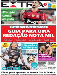 Capa do jornal Extra 31/10/2021