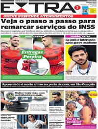 Capa do jornal Extra 01/04/2022