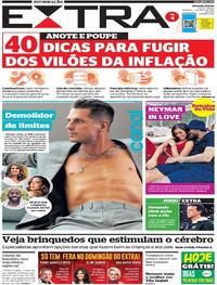 Capa do jornal Extra 01/05/2022