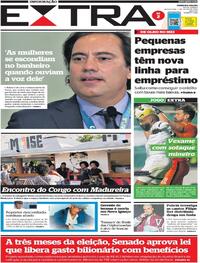 Capa do jornal Extra 01/07/2022