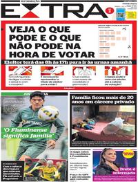 Capa do jornal Extra 01/10/2022
