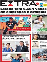 Capa do jornal Extra 01/11/2022