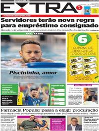 Capa do jornal Extra 01/12/2022