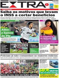 Capa do jornal Extra 02/05/2022