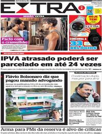 Capa do jornal Extra 02/06/2022