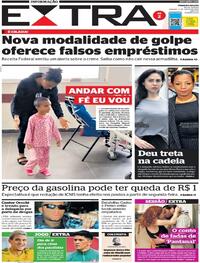 Capa do jornal Extra 02/07/2022