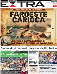 Capa do jornal Extra 02/08/2022